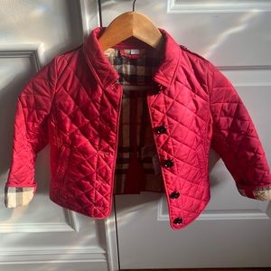 Authentic Burberry girls jacket size 6Y